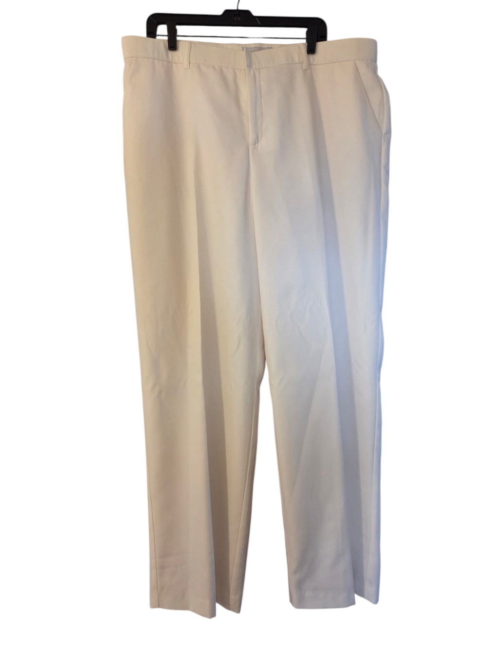 Sag Harbor Cream Straight-Leg Dress Trousers